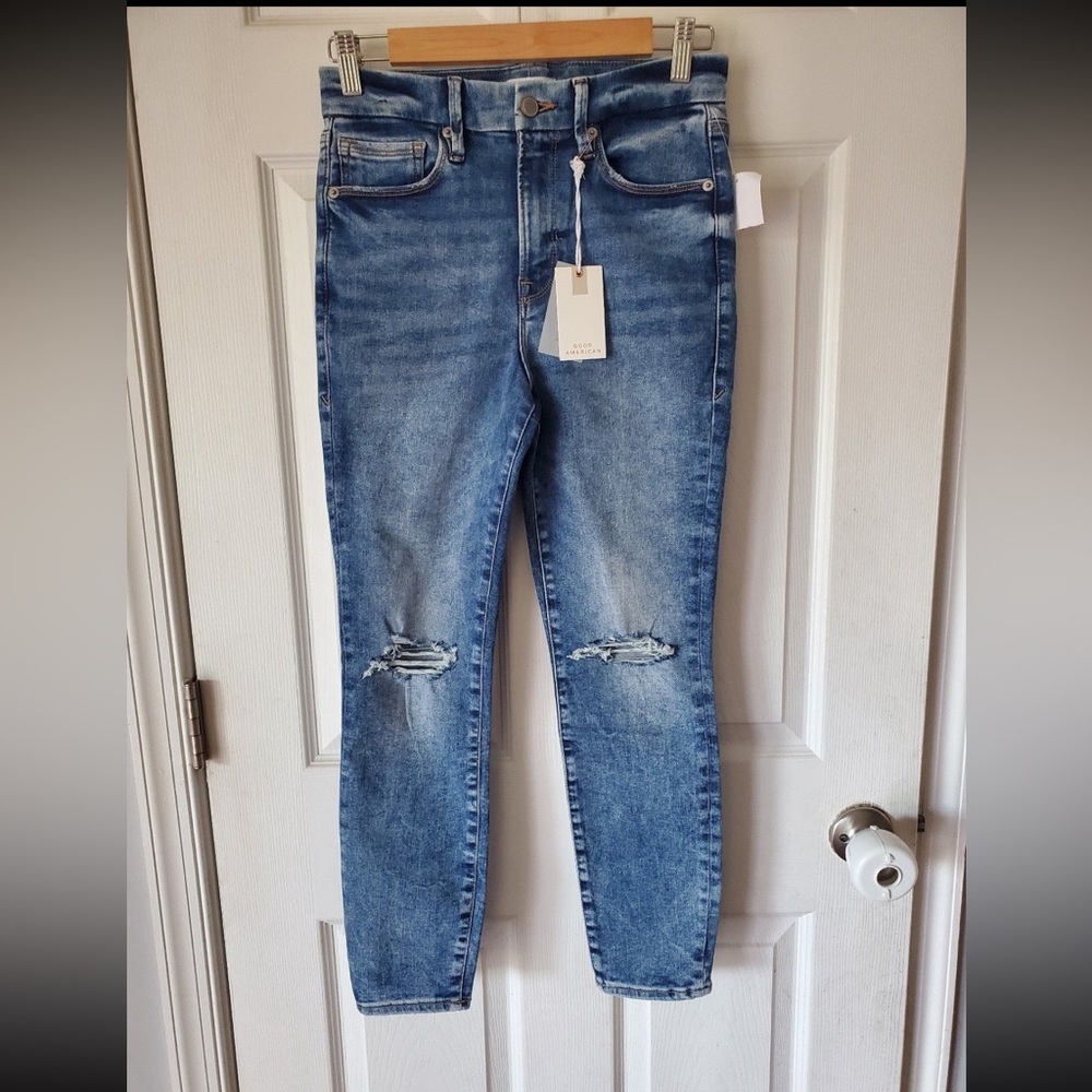 NWOT Good American Good Petite Skinny Jeans Size 6-12